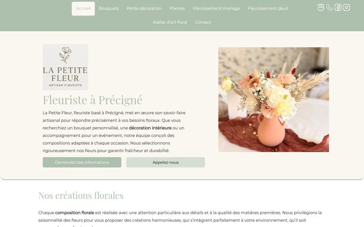 Screenshot of lapetitefleur-fleuriste.fr