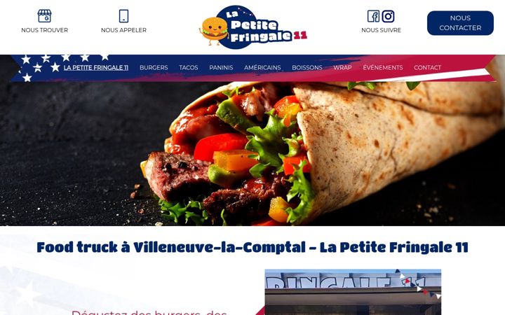 Screenshot of lapetitefringale11.fr