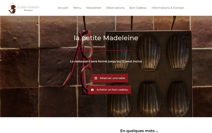 Screenshot of lapetitemadeleine.be
