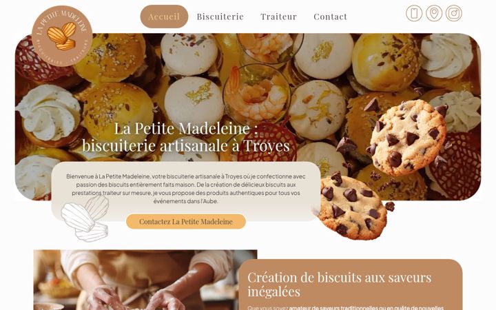 Screenshot of lapetitemadeleine10.fr