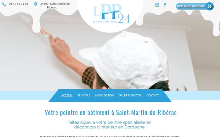 Screenshot of lapetitepeintredu24.fr