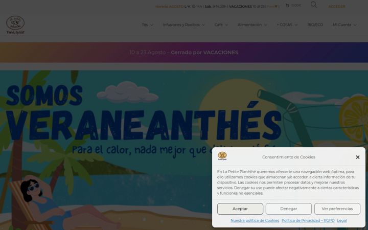 Screenshot of lapetiteplanethe.com