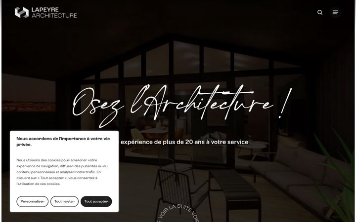 Screenshot of lapeyre-architecture.com