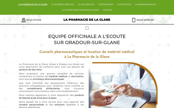 Screenshot of lapharmaciedelaglane.fr
