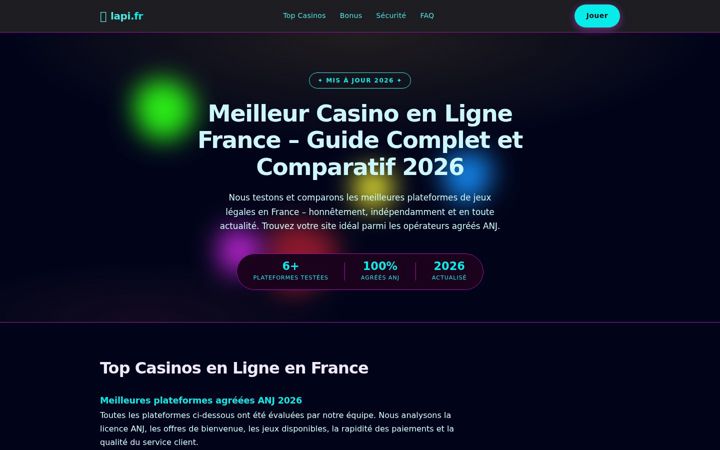 Screenshot of lapi.fr