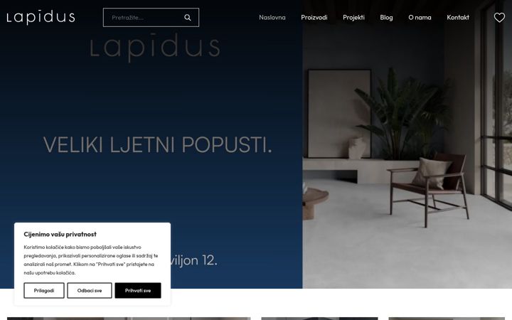 Screenshot of lapidus.hr