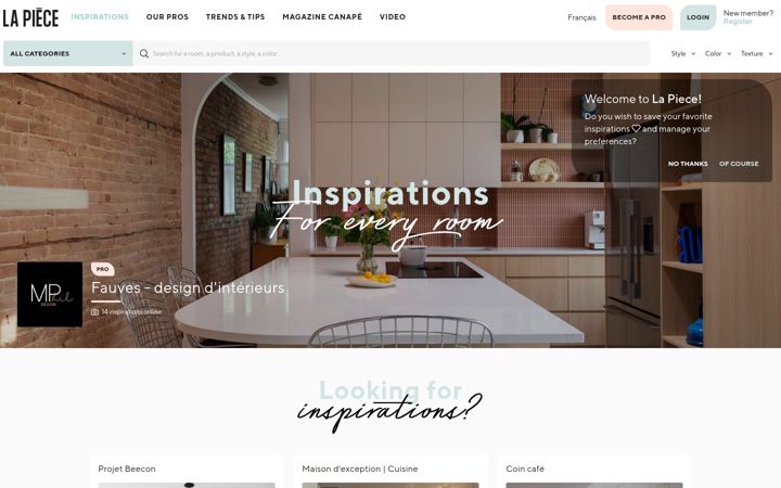 Screenshot of lapiece.ca