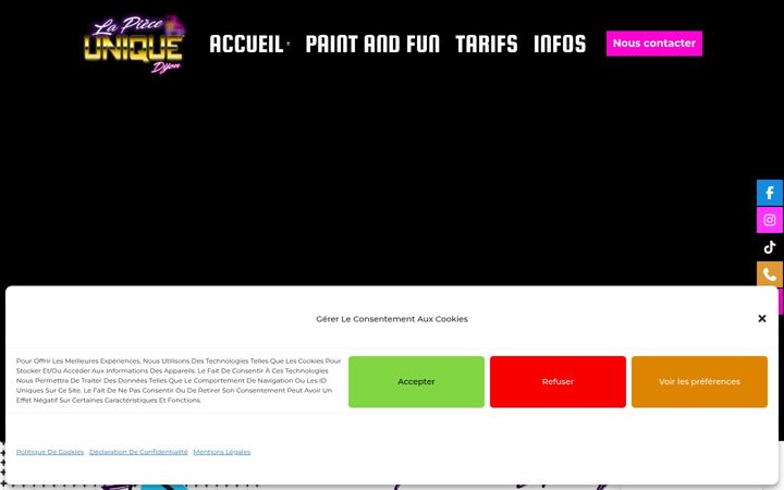 Screenshot of lapieceuniquedijon.fr