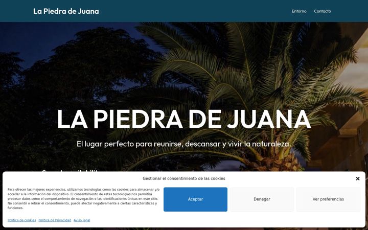 Screenshot of lapiedradejuana.es