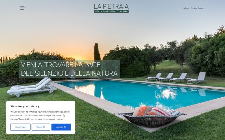Screenshot of lapietraia.it