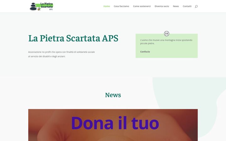 Screenshot of lapietrascartataaps.it