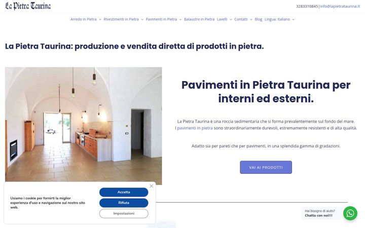 Screenshot of lapietrataurina.it