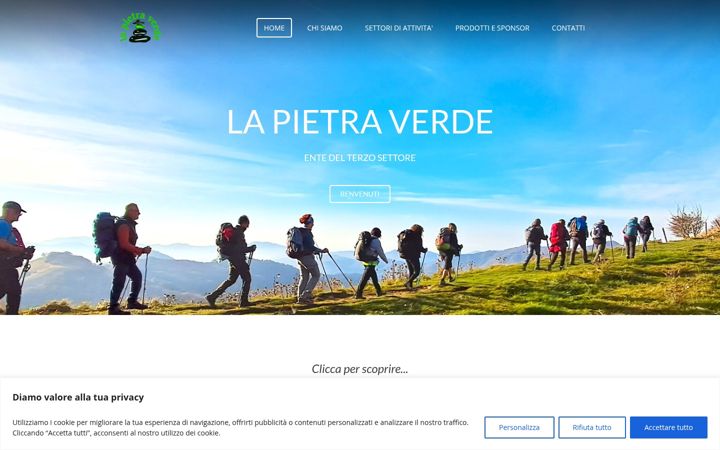 Screenshot of lapietraverde.org