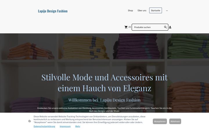 Screenshot of lapiju-design-fashion.de