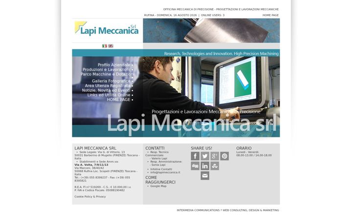 Screenshot of lapimeccanica.net