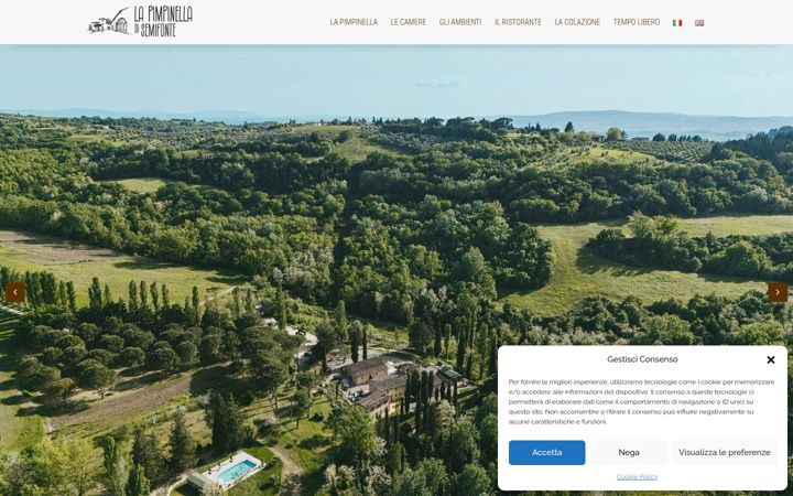 Screenshot of lapimpinelladisemifonte.it