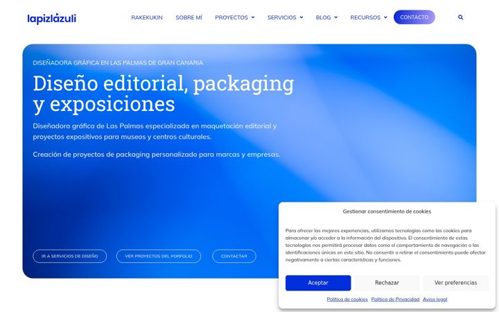 Screenshot of lapizlazuli.es