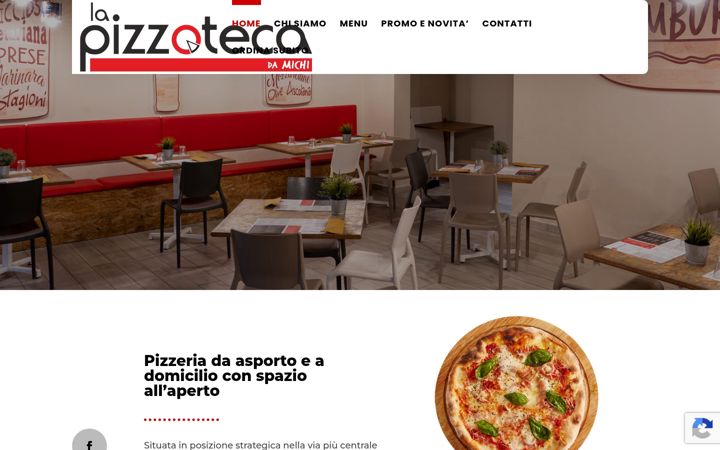 Ekrano kopija lapizzotecadamichi.it