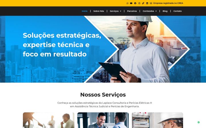 Screenshot of laplaceconsultoria.com.br