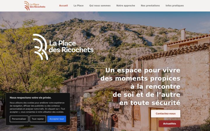 Screenshot of laplacedesricochets.ch