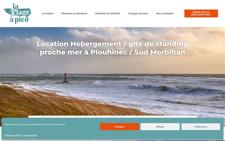 Screenshot of laplageapied.fr