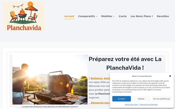 Screenshot of laplanchavida.fr
