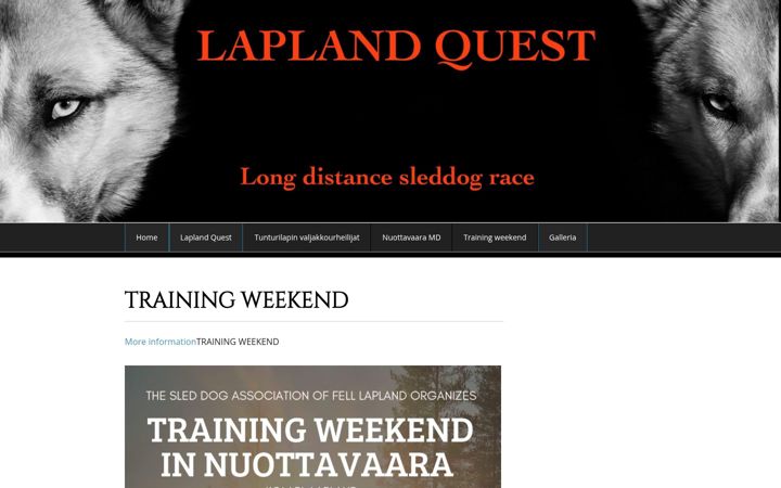 Screenshot of laplandquest.com