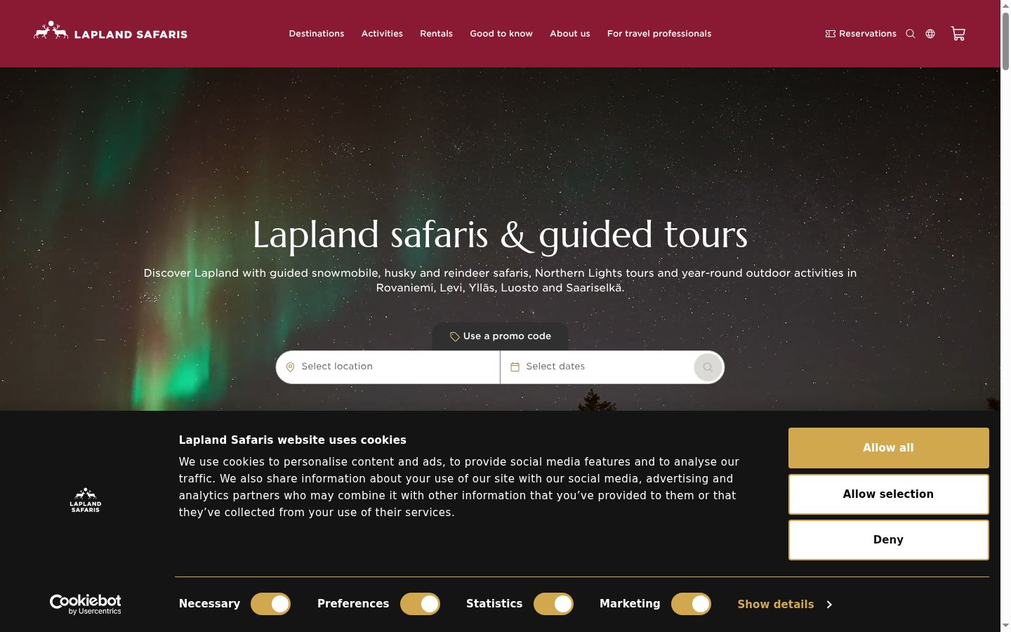 Screenshot tal-banner tal-kunsens muri qabel kwalunkwe interazzjoni