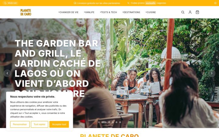 Screenshot of laplanetedecaro.com
