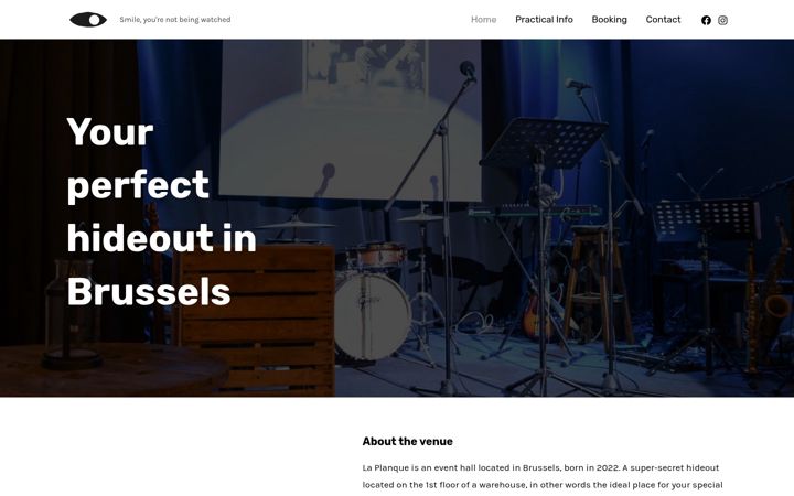 Screenshot of laplanque.be