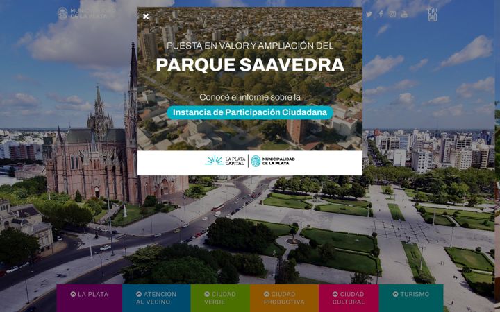 Screenshot of laplata.gob.ar