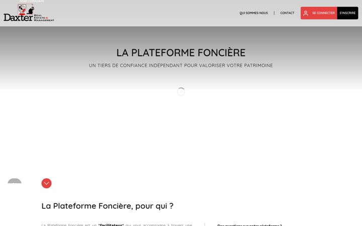 Screenshot of laplateformefonciere.fr