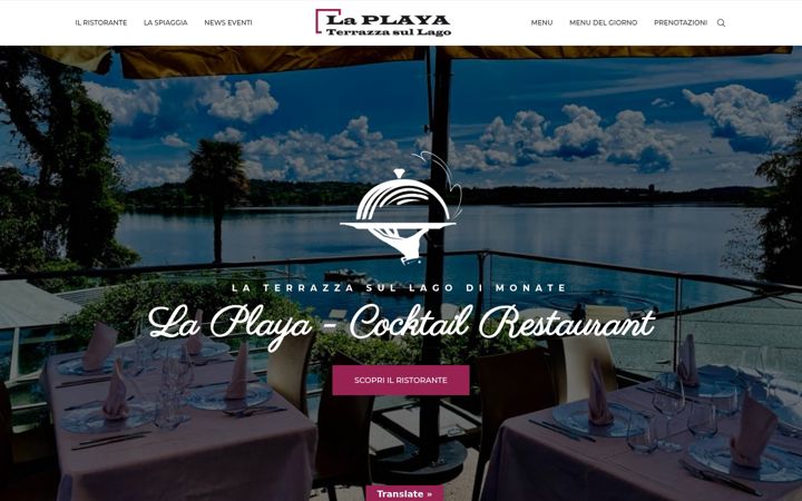 Screenshot of laplayalagodimonate.it