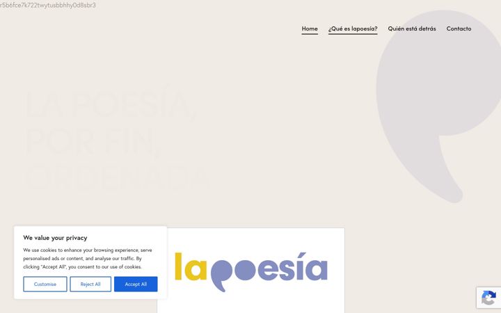 Screenshot of lapoesia.net