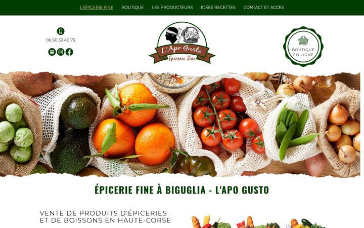 Screenshot of lapogusto.fr