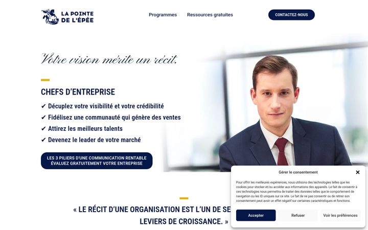 Screenshot of lapointedelepee.com