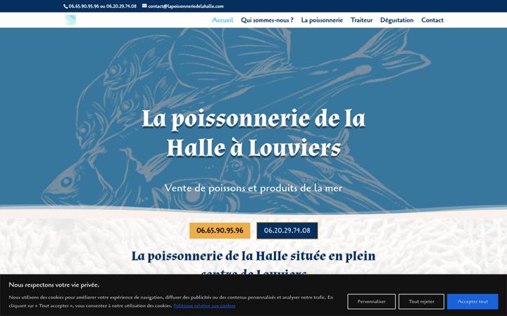 Screenshot of lapoissonneriedelahalle.com