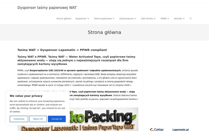 Screenshot of lapomatic.pl