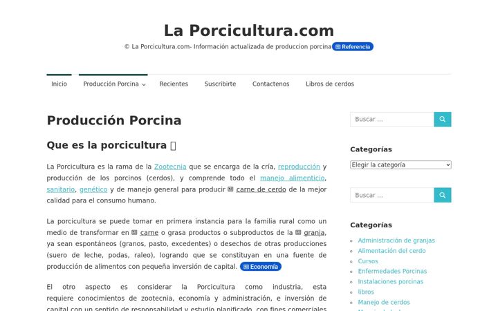 Screenshot of laporcicultura.com