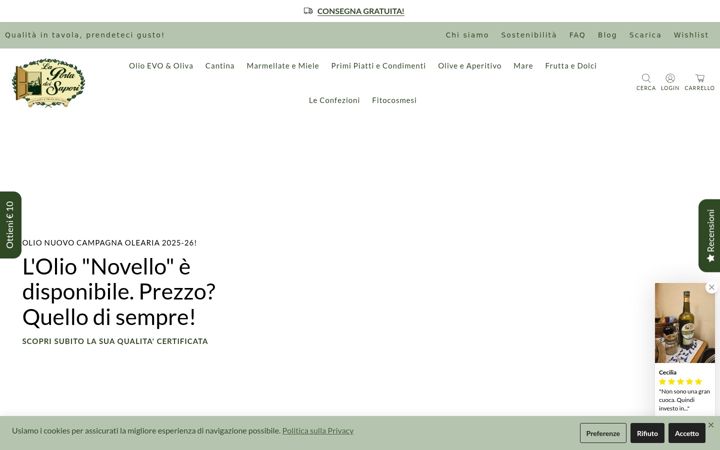 Screenshot of laportadeisapori.com