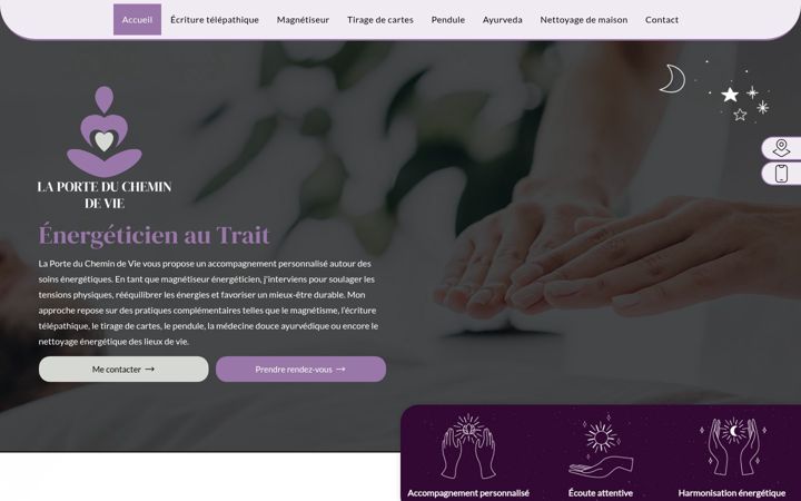 Screenshot of laporteduchemindevie.fr