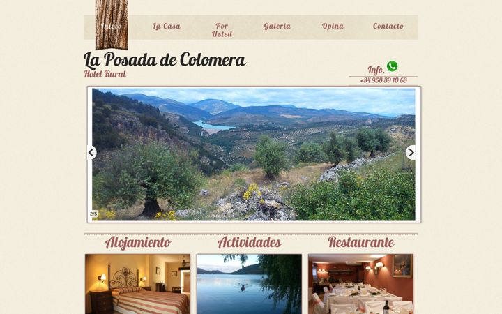 Skärmbild av laposadadecolomera.com
