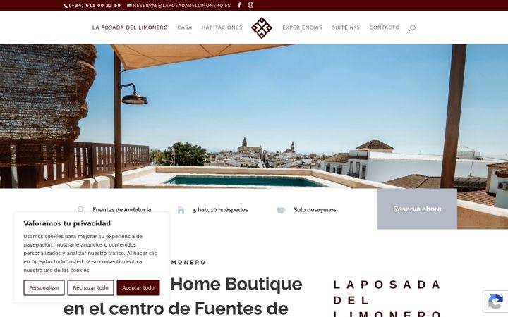 Screenshot of laposadadellimonero.es