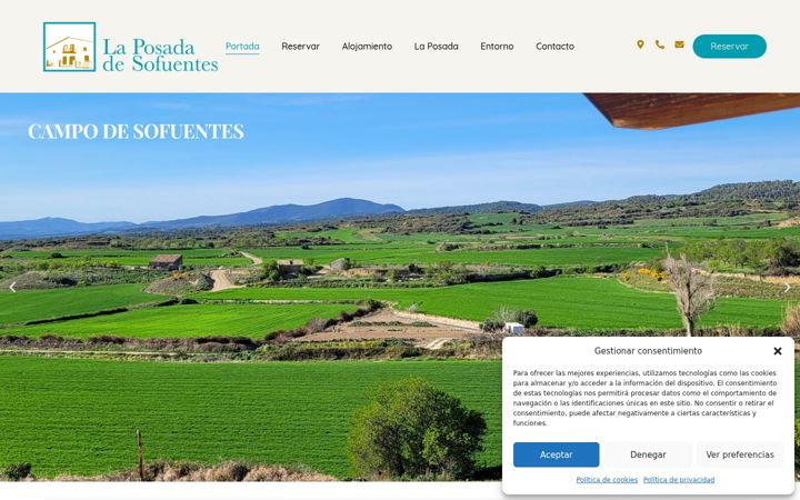 Screenshot of laposadadesofuentes.com