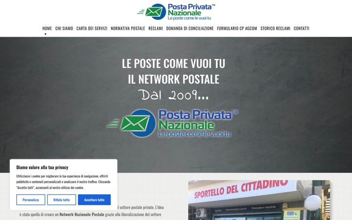 Screenshot of lapostaprivataladispoli.it