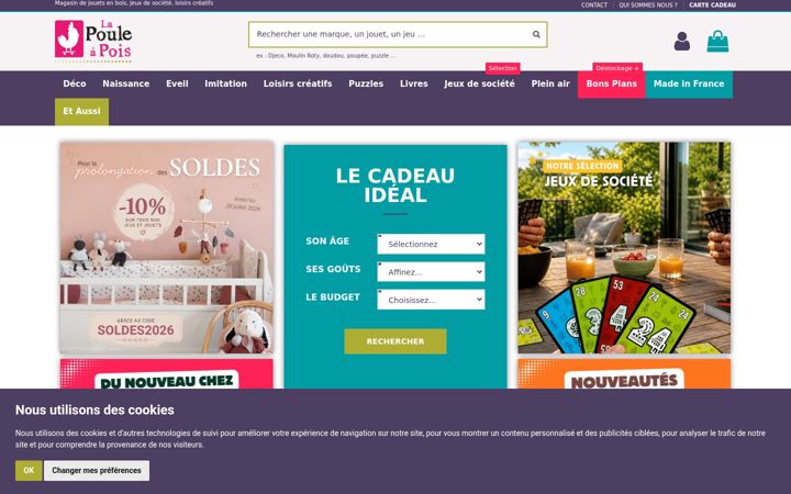 Screenshot of lapouleapois.fr