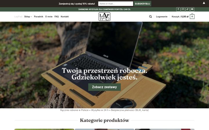 Screenshot of lappad.pl