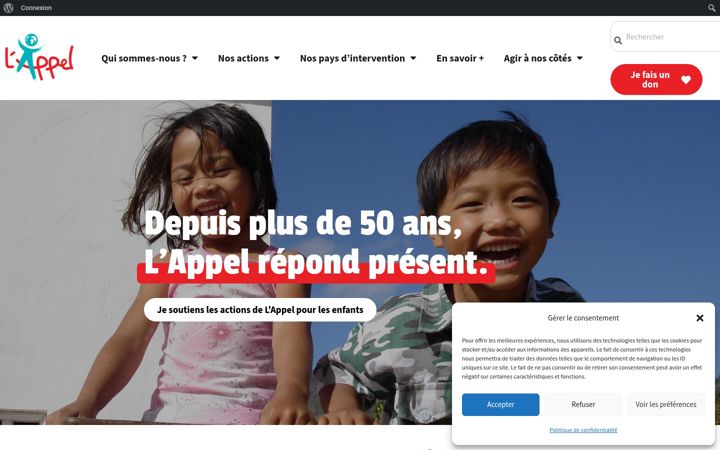 Screenshot of lappel.org