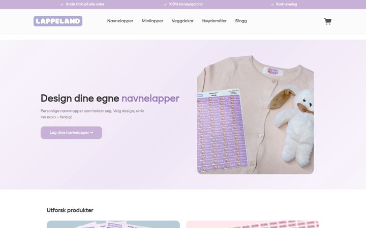 Screenshot of lappeland.no