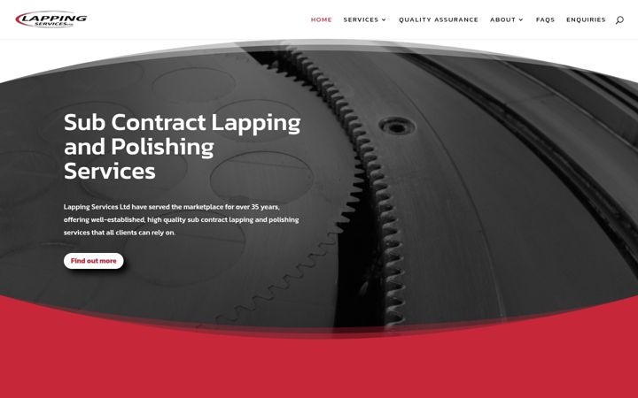 Screenshot of lapping-services.co.uk